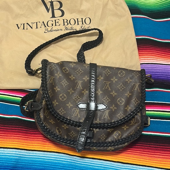 Vintage Boho Bags Fringeless Satchel Custom Louis Vuitton - Picture 2 of 8